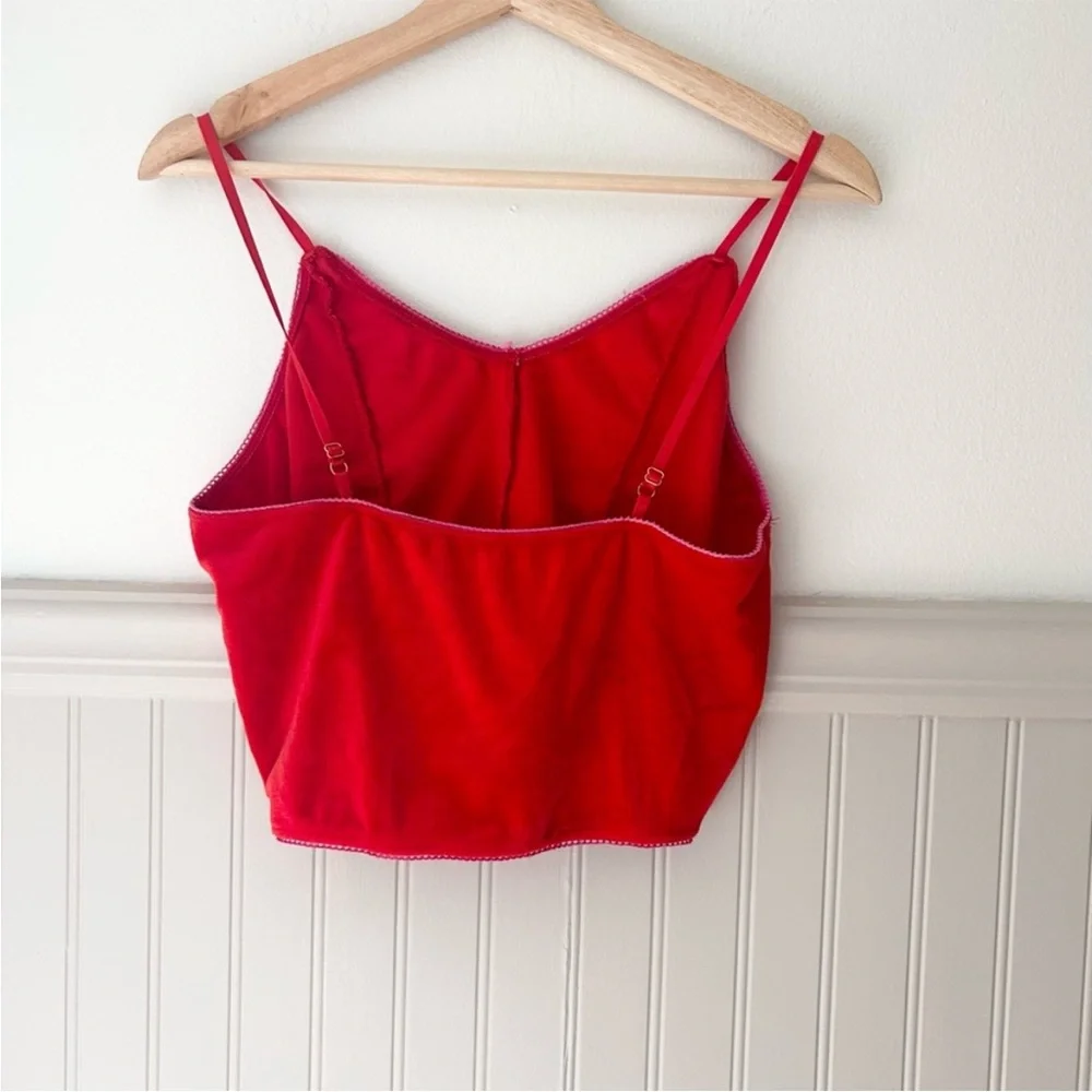 Spoiled Angel XL Red Velvet Like 2 Piece Women's Pajama Set
